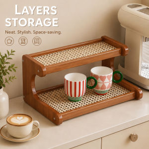 Modern Cup Rack Fiberboard Storage Rack Simple Home Entryway Organizer Black Oak Rack Kitchen