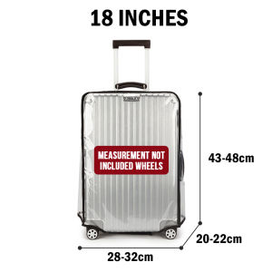 【SKIT】【SKIT】Durable PVC Clear Cover For Luggage Protector Suitcase Cover Waterproof Luggage Trolley Bag Cover Luggage Cover Protector Waterproof Transparent Luggage Protective Cover Luggage Protectors Covers Travel Accessories 18 20 22 24 26 28 30 Inch