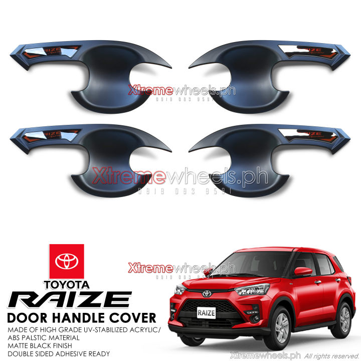 Toyota Raize 2022-2025 Thailand Made Matte Black Door Protector Bowl ...