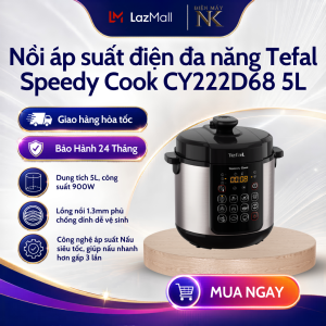 Nồi áp suất điện đa năng Tefal Speedy Cook CY222D68 5L | 900W | Van xả tự động - Bảo Hành 24 Tháng