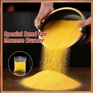 500g Special Sand for Incense Burner Golden-Yellow Grain Ash Filler for Incense Holder