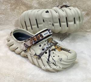 รองเท้า Crocs echo clog แบบสวม สำหรับผู้ชาย งานสวยเบา มี2สีใส่สบาย กันลื่นได้  พร้อมส่งจากไทย
