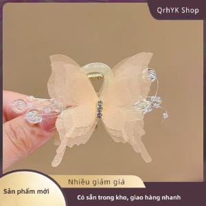 Hàng có sẵn✨ Vải tuyn bướm Clip tóc cho phụ nữ cô gái đầy màu sắc kẹp tóc bên Clip ngọt ngào dễ thương bướm barrette Phụ kiện tóc
