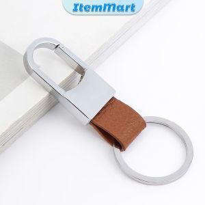 ItemMart Leather Car Keychain Pendant Car Circle Buckle Personality And Creative Ornaments