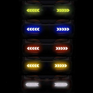 Universal Car Body Protector Sticker Remind Anti-Collision for Arrow Strips Safety Caution Warning Reflective Adhesive T
