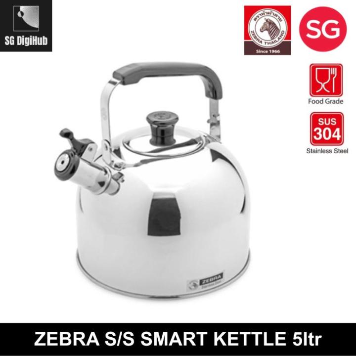 Zebra SMART Stainless Steel Whistling Kettle 5L Lazada Singapore