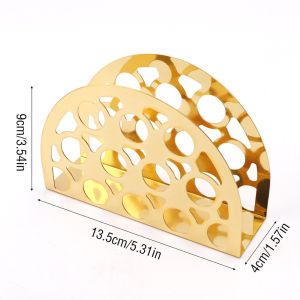 CHLOCH Square Base Iron Napkin Storage Stand Sturdy Vertical Design Elegant Kitchen Decoration Holder Base Iron Material Vertical Square Towel Holder Restaurant