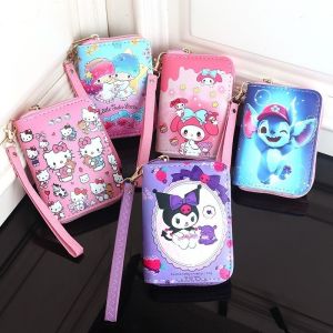 Anime Sanrio Hello Kitty Coin Wallet & Portable Keychain Bag: A Cute Gift for Kids