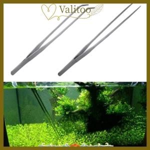 [Valitoo] Stainless Steel Aquarium Tweezers Pliers Fish Tank Plant Aquascape Tools Clip