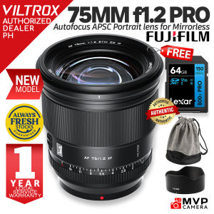 VILTROX 75mm f1.2 AF PRO Fuji Fujifilm X-mount XF Autofocus Prime MVP CAMERA