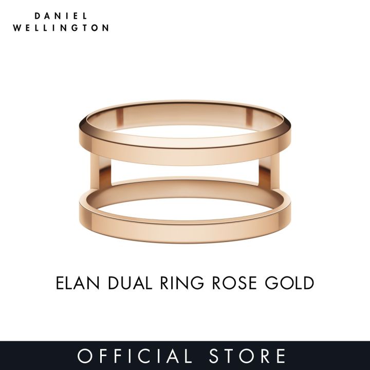 Daniel Wellington Elan Dual Ring Rose gold Ring for women and