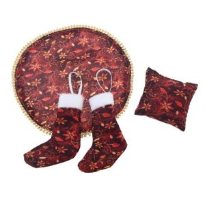 UNIITY 1Set Trang trí bằng kẹo Tất Giáng Sinh Mini Kích thước thu nhỏ. Vải nhung Bộ Váy Trang Trí Cây Thông Noel Dễ thương Làm thủ công Tự làm đồ trang trí Giáng sinh. Dành cho các dự án tự làm trong dịp lễ.