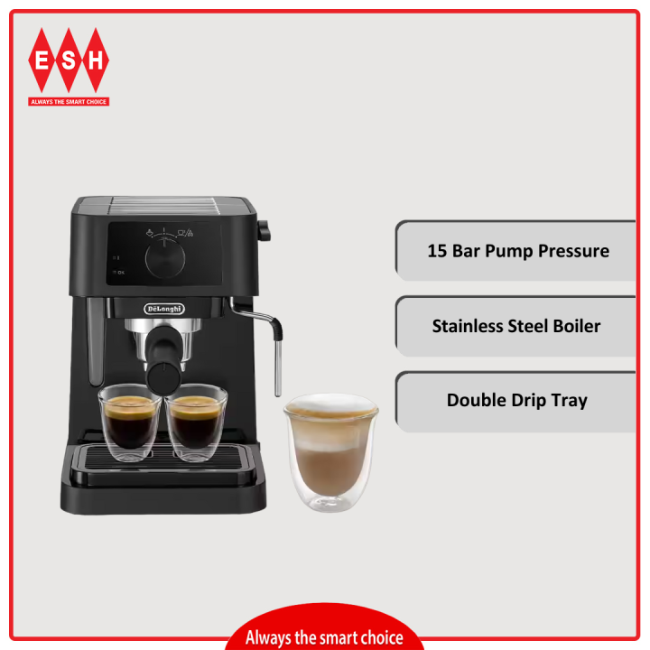 DeLonghi EC230.BK Stilosa Manual Pump Espresso Coffee Machine Lazada