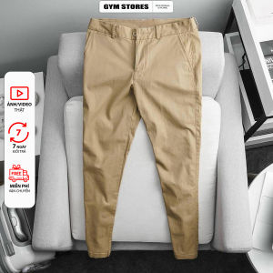 Quần Dài Kaki Nam Form Slim ống suôn 16-18 Chất Vải Kaki Cotton Co Giãn TRẺ TRUNG năng động DS02