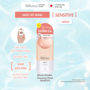 Nước Tẩy Trang Dành Cho Da Nhạy Cảm BIFESTA MICELLAR CLEANSING WATER SENSITIVE 400ml