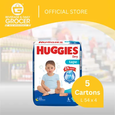 [Klang Valley] Huggies Tape Dry SJP - L 4x54S