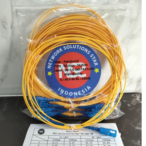 fiber patchcord patch cord sc upc sc upc 3 meter 2mm simplex termurah / kabel patcore 3m