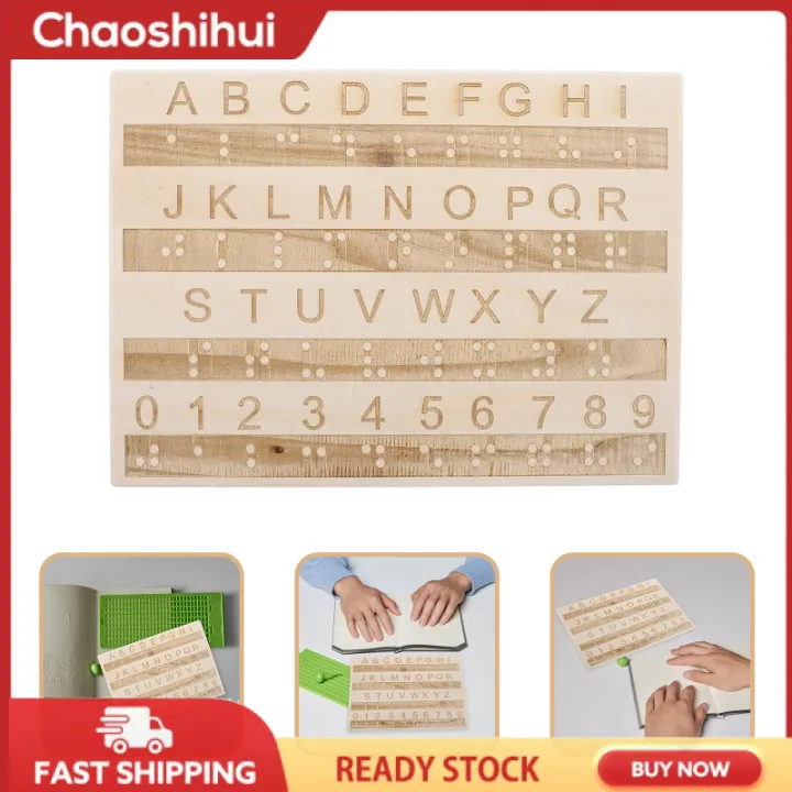 chaoshihui Wooden Braille Alphabet Tracing Board For Beginners ...