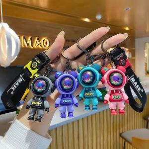 Exquisite Key Chain Perfect Gifts PVC Bear Shape Keyring Holder for Daily