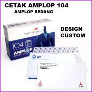 Amplop Cetak 1 Pack 100 Lembar Ukuran 152 X 95 MM Custom Design
