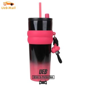 [UEB Mall] 700ml Gradient Color Space Cup 304 Stainless Steel Inner Insulated Cup Proof Large Capacity Water Cups for Outdoor Camping Hiking Picnic