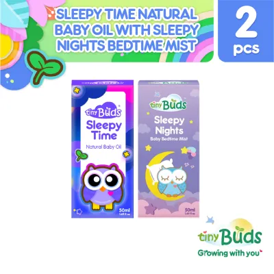 Tiny Buds Sleepy Nights Spray (50ml) with Free Tiny Buds Sleepy Time Oil (50ml)