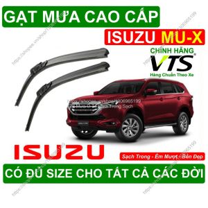 Gạt Mưa Kính Lái ISUZU MU-X Cặp Gạt Mưa Kính Lái Cho Các Dòng Xe ISUZU MU-X Có Đủ Size Cho Các Đời Xe ISUZU MU-X