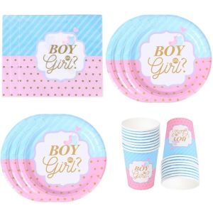 BANZU Girls & Boys Birthday Party Home Decoration Banner & Cutlery Set