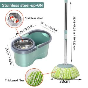 CD Mop With Spinner for Floor Cleaning Mop Bucket with Drain Cap Tornado Mop Complete Set