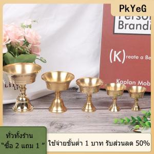 [COD] PkYeG TOOL Multi-Size Golden copper Alloy candle Holder แท่งเทียนประดับบ้าน