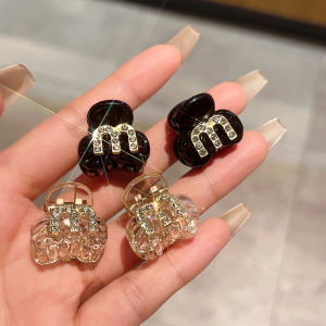 2Pcs Bright Crystal Hair Claws Clips Hairpin Crab for Girls Women Hair Accessories Headwear Ornament