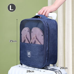 กระเป๋ารองเท้าใส่รองเท้าได้ 3 คู่ มีให้เลือก 3 ขนาด กระเป๋าเก็บรองเท้าแบบพกพา เหมาะสำหรับการเดินทาง กันน้ำ และกันฝุ่น