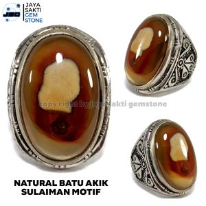 Natural Batu Akik Sulaiman Motif SM08