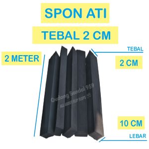 SPON ATI / BUSA ATI TEBAL 2 CM X LEBAR 10 CM X PANJANG 220 CM BENTUK POTONGAN UNTUK KERAJINAN SPON UKIRAN