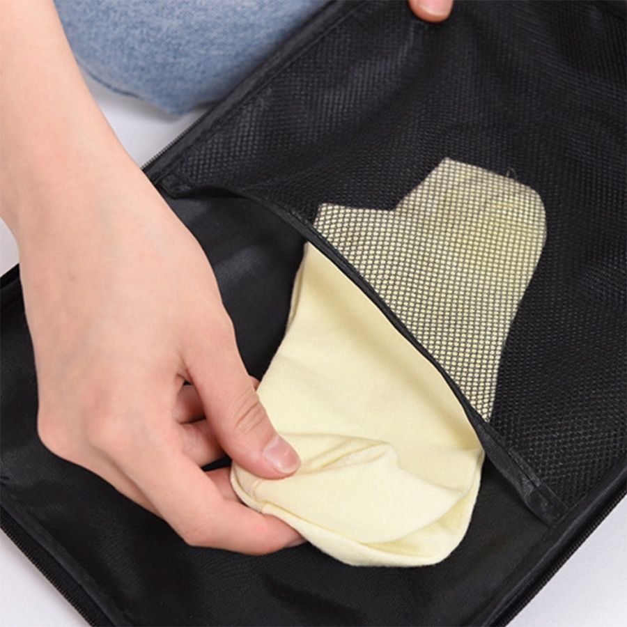 Sac à chaussures Home2U multicouche à fermeture éclair, organisateur de voyage portable, étanche et anti-poussière
_voghion.com