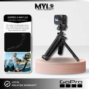 (NEW VERSION) - GoPro 3-Way Pole 2.0 For GoPro HERO 13 | HERO 12 | HERO 11 | HERO 10 | HERO 9 Black