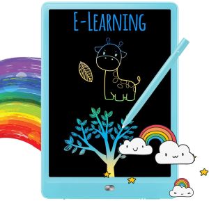 10 inch LCD Rechargeable Writing Tablet Built in Colorful Screen Writing Board Doodle Pads Drawing Board Rechargeable Toy Gifts for 3 4 5 6 7 8 Years Old Girls Boys