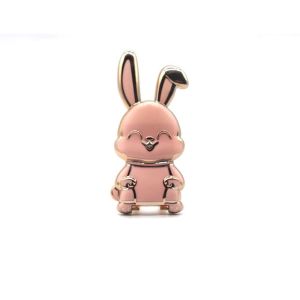 LIEYH Phone Grip Adhesive Car Mount Stand Back Sticker Pad Smartphone Support 3D Folding Phone Stand Rabbit Ring Bracket Pull Rod Support Mobile Phone Holder