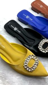 Lunox Dream People Shoes Sandal Pesta Flat Shoes Wanita Selop Viral Cantik