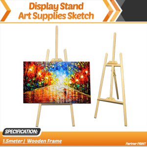 Partner Print - 1.5m Wooden Display Stand - Art & Sketch Frame Holder