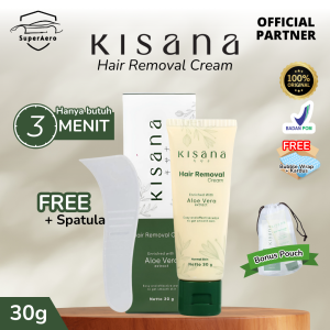 KISANA Hair Removal Cream Krim Perontok Bulu Tanpa Rasa Sakit BPOM 30ml