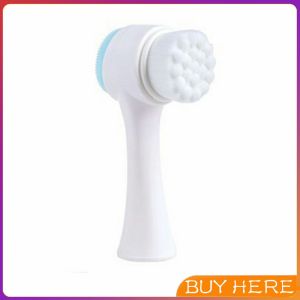 แปรงทำความสะอาดหน้า 2 ด้าน ที่ขัดหน้า ลดสิวเสี้ยน ทำความสะอาดผิวหน้า พกพาสะดวก Face brush BUY HERE