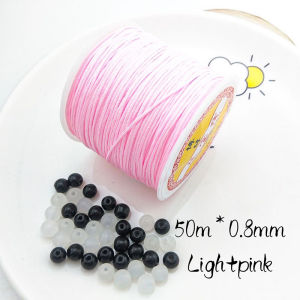 50m/Roll 0.8mm Strong Elastic Crystal Beading Cord String Line for Beads Bracelets Thread