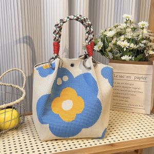 Organizer Bag Large Capacity Storage Shopping Bag Loop Buckle Portable Soft and Comfortable Commuter