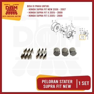 Peloran Stater Supra Fit New (PSP) Mimis Pelor Gotri Dobel Starter One Way Wanwey + Per Pir Honda