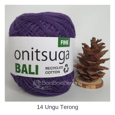 Benang Rajut Katun Bali Onitsuga - Polos