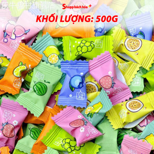 Kẹo ngậm không đường thơm miệng vị trái cây Vitamin C – Túi 100g/ 300g/ 500g