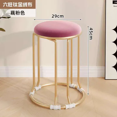 Modern Minimalist Reinforced Steel Stool For Household Use Thickened And Stackable Restaurant Spare Chair Stainless Steel High Stool Plastic Stool
