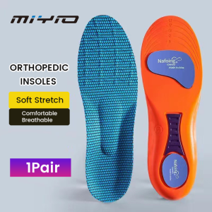 MIYIO 1Pair Sports Arch Orthopedic Insole for Feet Man Women Shoes Sole Shock Absorption Pad Breathable Cushion Running Arch Support Insoles
