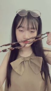 Thắt lưng nữ hạt gỗ đan sóng tua rua tết sợi Dây lưng nữ chuỗi hạt gỗ